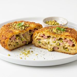 Crocchè mortadella e pistacchio
